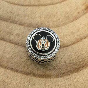 Pandora Disney Pumpkin Mickey Boo! Halloween limited Charm, S925 Silver Jewelry